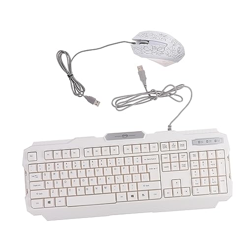1set Tastiera e Mouse Retroilluminato Rgb Design Anticonflitto Per Gaming e Compatibile e Laptop