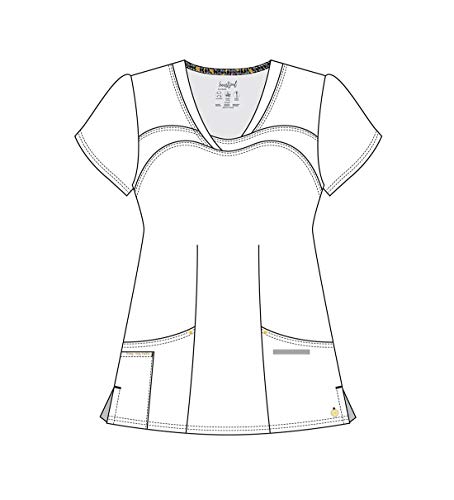 Heartsoul Women Scrubs Top V-Neck Plus Size Hs665, 3Xl, Navy #TOP6
