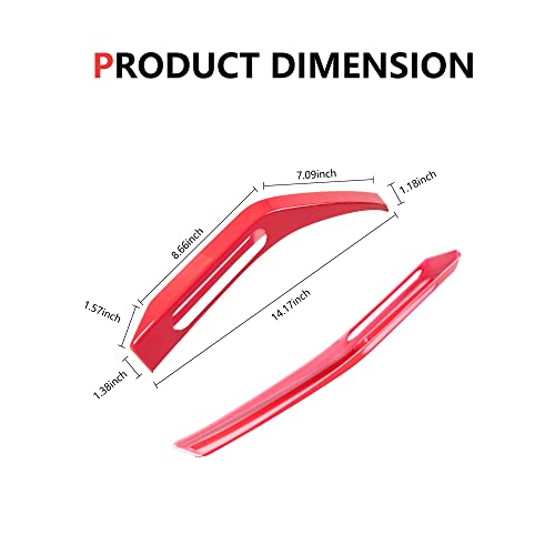 RERPRO Hood Trail Sights Cover Trim for Ford Bronco 2/4 Door 2021 2022 2023 2024 2025 Accessories Engine Hood Hinge Covers Hood Side Release Handle Decoration Stickers Accessory, 1 Pair Red by RERPRO - Used condition - Image 9