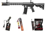 Lancer Tactical Gen 3 SPR Interceptor M4 Airsoft with Programmable Mosfet/ETU-Electric Full/Semi-Auto AEG Rifle (Lipo Battery & Charger Included) (Black)