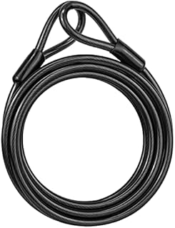 TekBox Double Loop BICYCLE CABLE LOCK Long Bike Extender