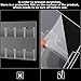 Weysat 4 Pcs Acrylic Brochure Holder Wall Mount 8 Pockets Pamphlet Holder 4