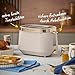 Russell Hobbs Toaster [für 2 Scheiben] Brontë Stone (6 Bräunungsstufen, Mattes Finish, Goldakzente, Lift & Look, Auftaufunktion, Aufwärmfunktion, Stop- & Hebefunktion, Brötchenaufsatz) 26761-56