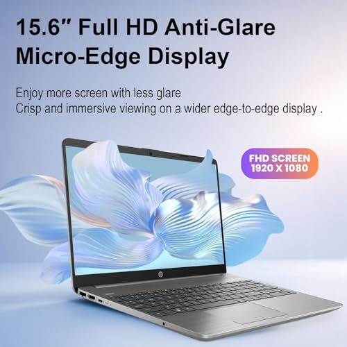 Image of HP 2026 New Generation 15.6 inch FHD Business Laptop, Intel Powerful Processor, 8GB RAM, 256GB SSD, Ultra Quiet Design, Long Battery Life, Microsoft Office 365 for The Web, Windows 11 Pro, No Mouse