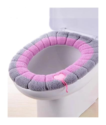 Pureza Lavender Knitted Toilet Mat, Washable, Thickened