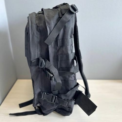 Izgut Carlebben 3D Molle Miltary Sac à dos de randonnée pour sports de plein air quotidiens Sac à dos tactique 25 litres Noir, noir, One Size, Coupe classique – vue 3