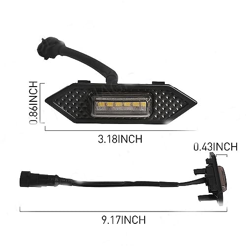 Magic Colorm 4PCS LED Grille Lights para Toyota RAV4 2019 2020 2021 2022 Front Warning Grid Lamps Ce