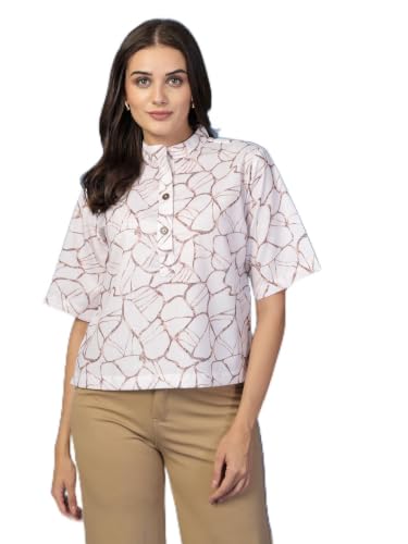 T-shirt en coton imprimé pour femme idéal pour vos sorties décontractées
