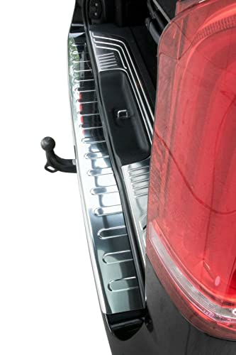 Recambo Protection de seuil de Chargement en Acier Inoxydable chromé Compatible avec Mercedes Vito W447, Classe V W447 | Qualité supérieure – vue 3