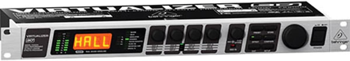 Behringer VIRTUALIZER 3D FX2000 High-Performance 3D Multi-Engine Effects Processor, Silver and Black