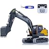 Double E 1:14 RC Excavator Model for E010 EC160E Full Alloy Metal RC Engineering Digger Vehicle Motor ESC Servo Light