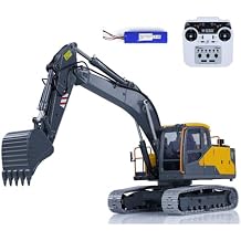 Double E 114 RC Excavator Model for E010 EC160E Full Alloy Metal RC Engineering Digger Vehicle Motor ESC Servo Light