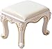 Produktbild LILIS Schminktisch Hocker Dressing Tischhocker, gepolsterter Tischstuhl Make-up Sitz Barock Klavierstuhl weiß (Color : Beige, Size : 26.5 * 37 * 29cm-Gold)