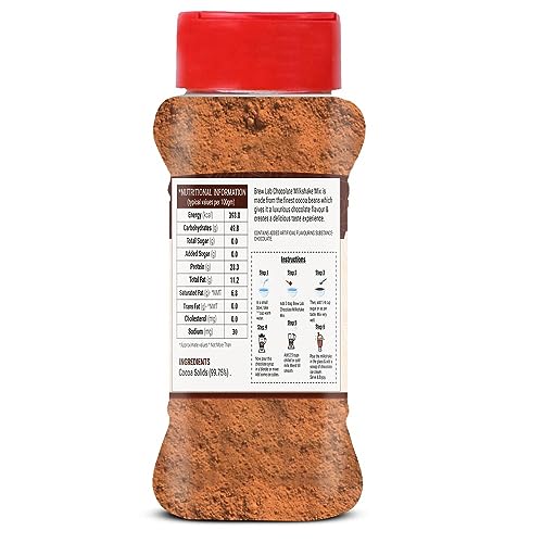 Image of Brew Lab Chocolate Milkshake Mix | Rich Cocoa Powder Instant Drink Mix Rich Antioxidants 100 g