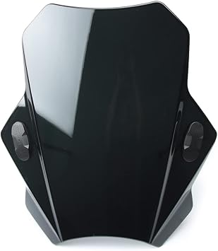 Universal Windscreen Motorcycle Windshield For BMW G310R R1150R R1200R F800S F800ST F650GS CB500X NC700X NC750X Bicycle Electric Scooter Black