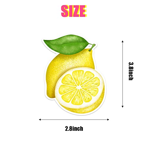 Lemon Car Air Fresheners, Funny Fruity Fruit Air Fresheners Long Lasting Cute Car Mirror Lemon Scented Hanging Car Decoration Ornaments Gift Interior Accessories For Men Women, 6 Pcs #TOP4