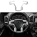 Voodonala Silver Steering Wheel Decoration Cover Frame Trim for 2015 2016 2017 Ford F150 F250 F350 Super Duty
