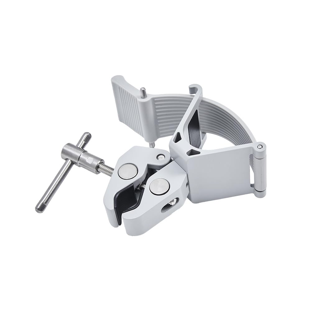 amaran Peak Light Stand Clamp – Morsetto per Batteria Peak con Cinghia in Silicone, Blocco a Rotazione, Filettatura 3/8"-16 – Per Treppiedi, Supporti, Tavoli