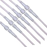 （6 Pair） White 4 Pin Waterproof Male Female Connector Cable RGB LED Strip with Rubber,led RGB Conn