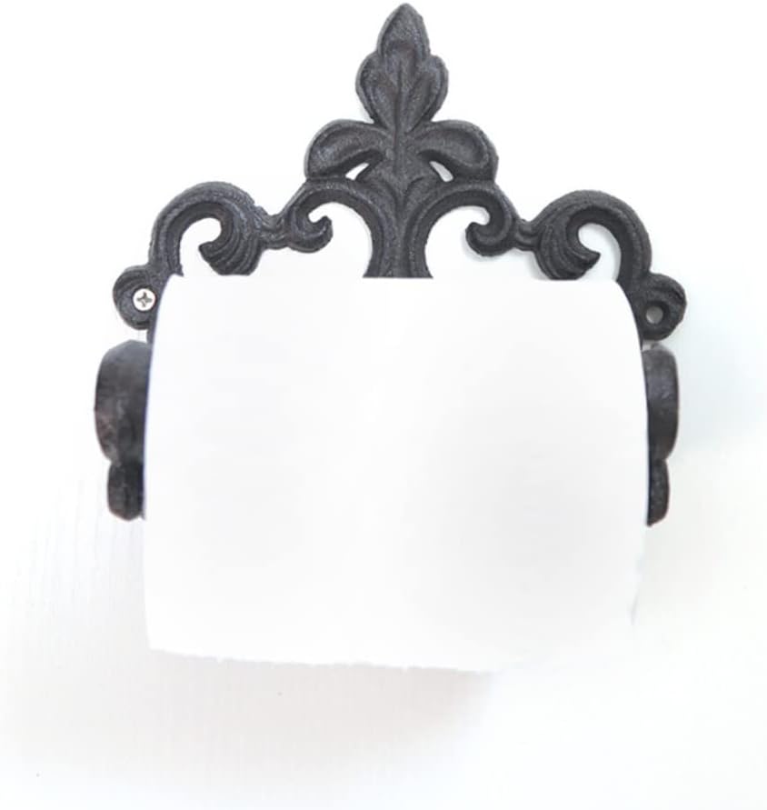 Bathroom Towel Mount 2pcs Cast Iron Towel Ring Modern Design Space-Saving Durable