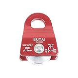 Abcidubxc Aluminiumrolle, seitlich schwingende Rettungsrolle, zur Rettung von Kletterhöhlen im Freien, leicht und langlebig