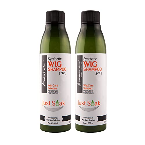 Awesome Synthetic Wig Shampoo, Ph6, Professional Wig Shampoo For Synthetic Hair Wigs, Adds Body And Volume, Detangle And Anti-Frizz, Hydrates & Moisturizes, Promotes Silkiness And Shine, 7 Fl Oz #TOP2