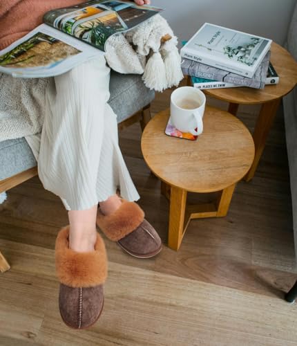 Image of KuaiLu Womens Cozy Memory Foam Slippers Ladies Fuzzy Faux Fur Lined Warm Arch Support House Shoes Slip on Comfy Winter Scuff Indoor Outdoor Rubber Hard Sole