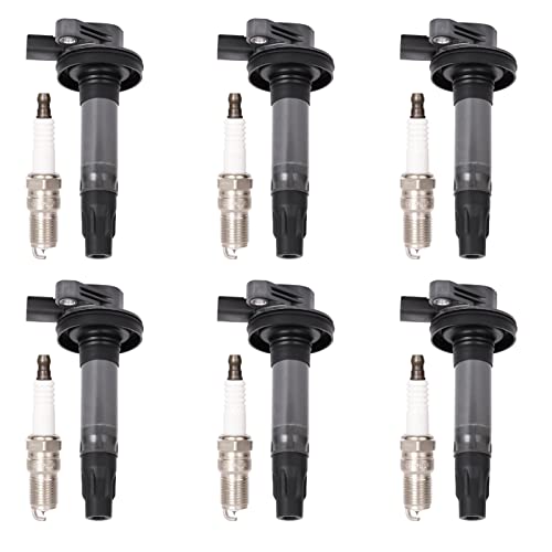 Set of 6 Ignition Coil Pack and Spark Plugs Fits for 3.7 3.5 V6 Ford Edge Flex Taurus Lincoln MKS MKT MKZ MKX Mercury Sable 2008 2009 2010 2011 2012 2013 2014 2015 2016 UF553 5019 by LCWRGS - Used condition - US$73.49