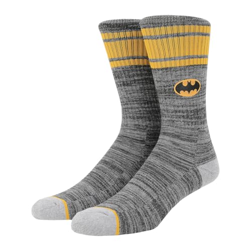 Bioworld Batman Logo Men's Black Athletic Crew Socks