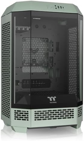 Thermaltake Tower 300 Matcha Green Micro-ATX Case; 2x140mm CT Fan Included; Support Up to 420mm Radiator; Optional Chassis Stand Kit Allows Horizontal Display; CA-1Y4-00SEWN-00; 3 Year Warranty