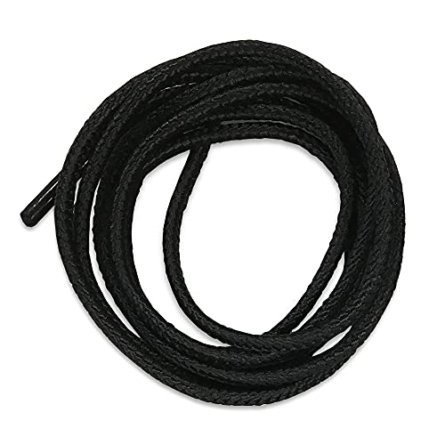 日本製 ワークシューズ用靴ひも 120cm 黒