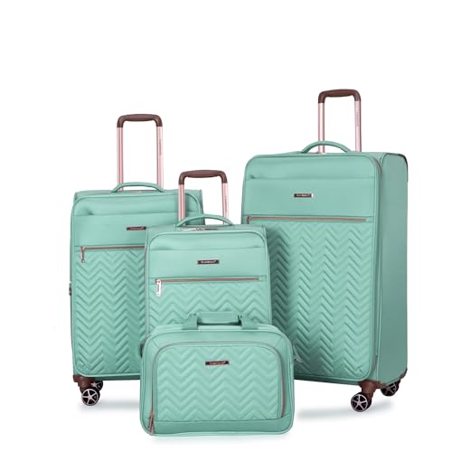 Travelhouse 4-Piece Softside Luggage Set with Spinner Wheels