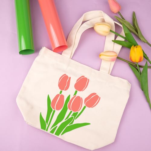 VINYL FROG Wärmetransfer-Vinyl-Bündel, Macaron-Farben, HTV-Vinylbögen, 30,5 x 25,4 cm, Pastellfarben, zum Aufbügeln, für selbstgemachte T-Shirts, Kleidung, Taschen, 10 Stück