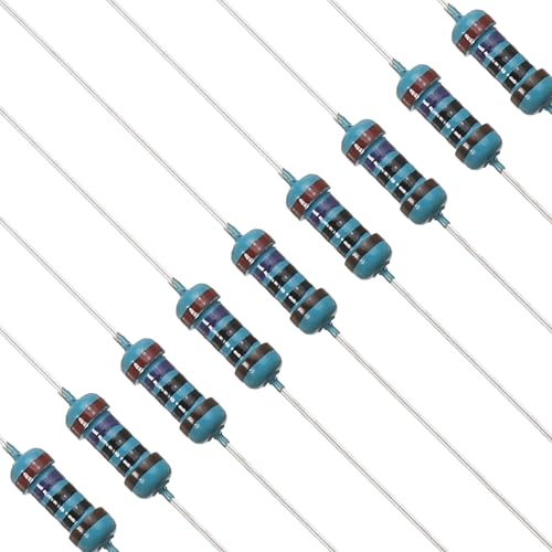 Image of PATIKIL 270 Ohm Resistor, 120Pcs 1/4W(0.25Watt) Metal Film Fixed Resistor Kit 1% Tolerance Multiple Values of Resistance Optional for DIY Electronics Projects Computer TV Circuit Board