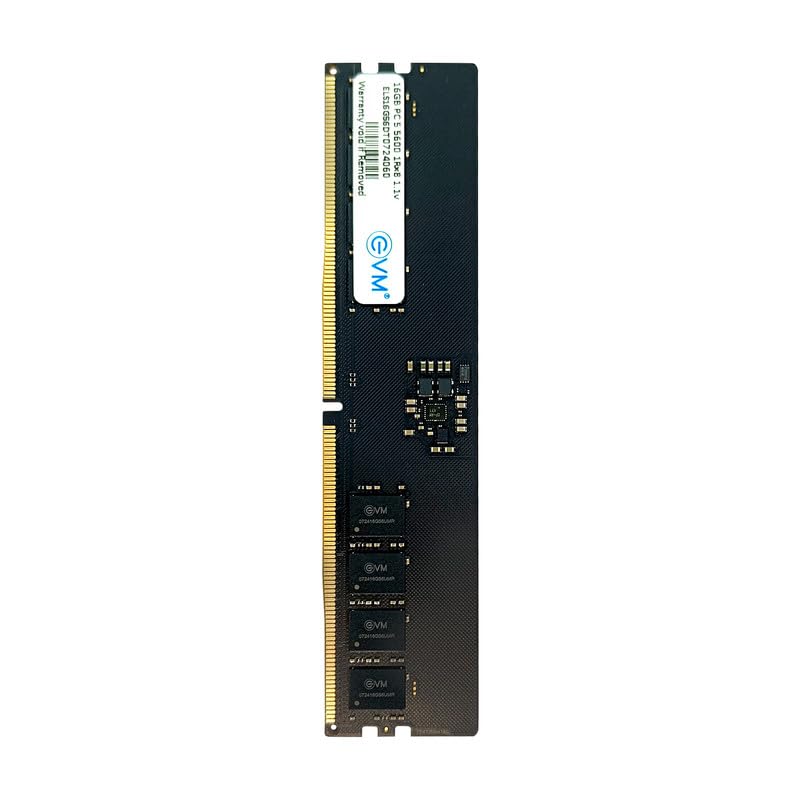 Image of EVMT 16GB DDR5 5600MHz Desktop RAM - High-Performance Memory Module, 288-Pin, CL19, 1.1V,-10-Years Warranty(EVMT16G5600U88P)
