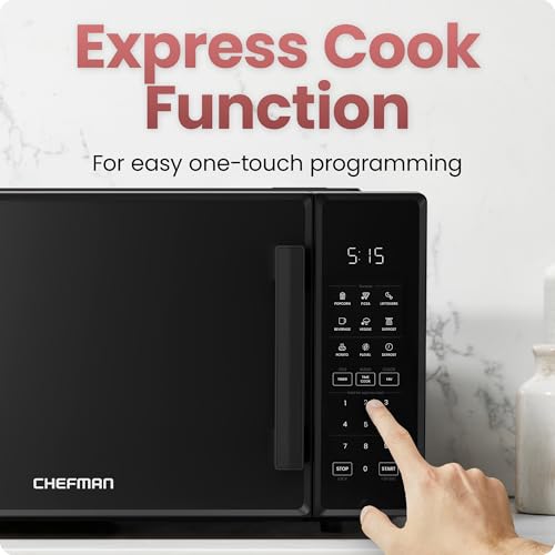 image for Chefman Countertop Microwave Oven 1.1 Cu. Ft., 1000 Watts with 10 Powe