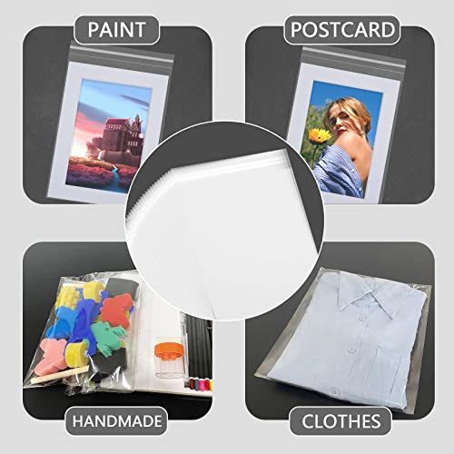 Somime 100 Pack Acid-Free Crystal Clear Sleeves Storage Bags for 8x10 Art Prints/Pictures/Photos/Framing Mat Mattes (Bag Size: 8 1/2” x 10 3/7”) by Somime - Image 7