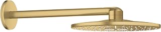 GROHE Rainshower SmartActive 310, Kopfbrause mit 2 Strahlarten (Duschkopf für die Wandmontage, Antikalk-System, DropStop verhindert Nachtropfen, langlebige Oberfläche), gold, 26475GN0