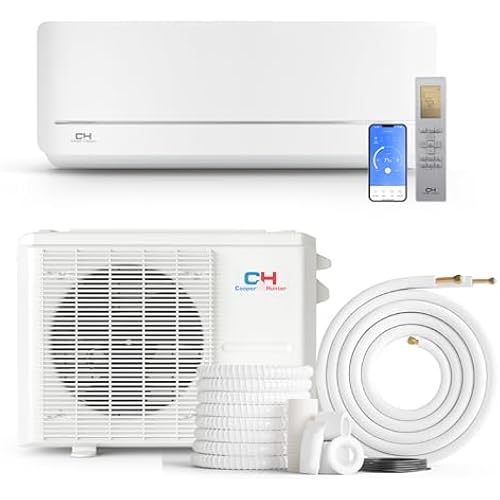 Cooper & Hunter 24,000 BTU 230V Wall Mount Mini Split AC, 18.7 SEER2 | Smart Control Included, 16FT Installation Kit, Inverter, Pre-Charged, Heat Pump, 2 Ton, Cooling & Heating, Ductless