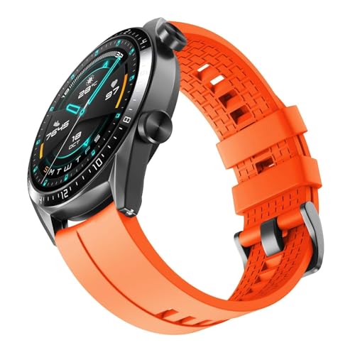 Bracelets en silicone 22mm anti-transpiration pour Huawei GT 2 et Galaxy Watch 3