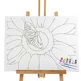Essenburg Pre Drawn Canvas Paint Kit | Teen, Kids and Adult Sip and Paint Party Favor | DIY Date Nig