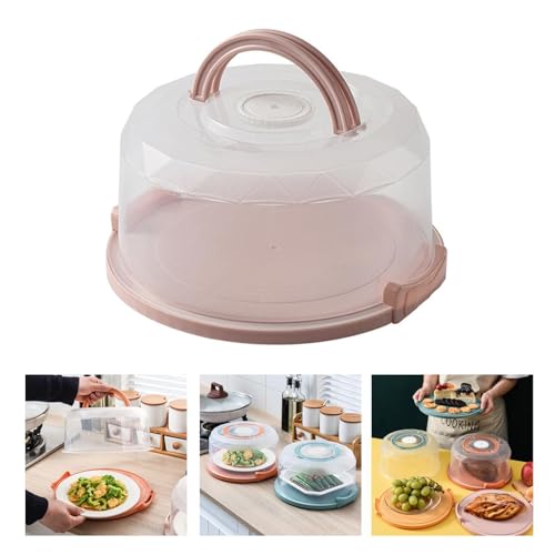 Dijiusidy Multi-Purpose Cake Stand and Storage Container for Transporting Cupcakes and Cookies Effortlessly, Pink, 25x15.5cm - Image 8