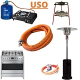 Homelux - 300060 wąż gazowy butan z zaciskami 1,5 m