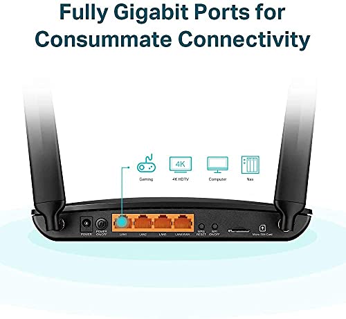 TP-Link MR600 (v3) 4G+ Cat6 LTE Dual Band Gigabit Router with O2 Data SIM Card Bundle - Image 5