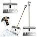 KADAX Aluminiumschneeschieber, Aluminiumschneeschaufel, Schneeräumer mit Holzstiel und D-Griff, ergonomische Schneeschüppe, robuste Schneeschippe (50 cm Breite) Mit Griff günstig Kaufen-KADAX Aluminiumschneeschieber, Aluminiumschneeschaufel, Schneeräumer mit Holzstiel und D-Griff, ergonomische Schneeschüppe, robuste Schneeschippe (50 cm Breite)