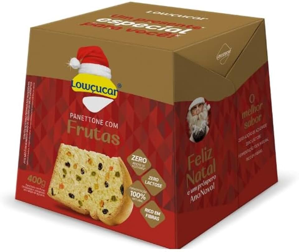 Panettone De Frutas Zero Adição De Açucar 400g Louçucar