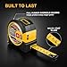 PREXISO 2-in-1 Laser Tape Measure - NOT Digital - 135Ft Laser Measurement Tool & 16Ft Measuring Tape with Auto Lock & Movable Magnetic Hook - Pythagorean, Area, Volume, Ft/Ft+in/in/M Unit-NOT Digital