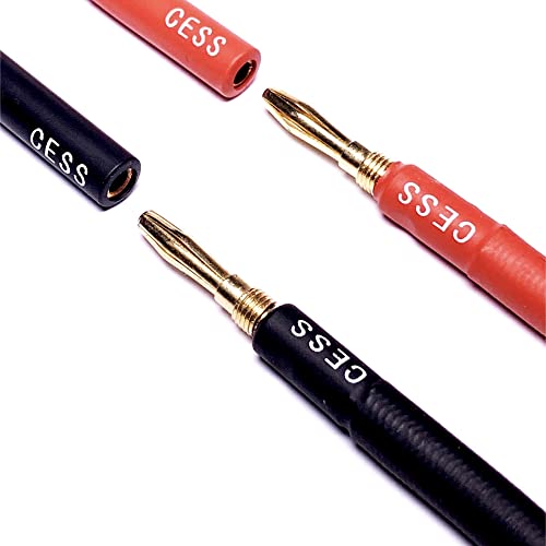 Cess-029-6F Male Banana Plug To Female Banana Jack Speaker Extension Cable, Silicone Cable, 2 Pack (6 Feet) #TOP3