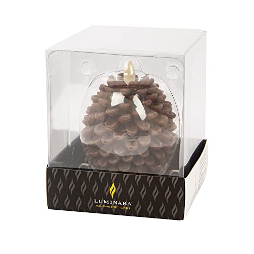 Luminara 996854 Pinecone Flameless Candles Chalky Brown Finish Pine Cone Figural thumb #7