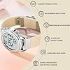 Hearkent Women's Digital Talking Watch British English Speaking Pleasant Voice LCD Big Numbers Watch for Elderly Or Blind People (Beige) #2